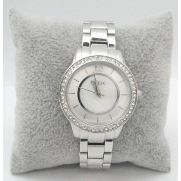 Men's Relic Quartz WR Analog 33mm Dial Crystal Causal Round Watch (G120)